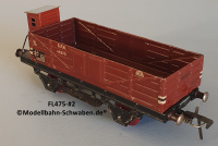 Fleischmann 475 Spur 0, Hochbordwagen m.BrH., rotbraun, 2-achs, Metall