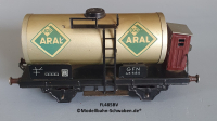 Fleischmann 485 BV Spur 0, Kesselwagen ARAL, 2-achs, Metall, Bremserhaus