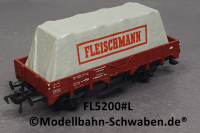 Fleischmann 5200 H0 Niederbordwagen mit Plane, BN 326 3 777-7, DB