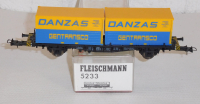 Fleischmann 5233 H0 Containertragwagen Danzas, DB, OVP