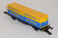 Fleischmann 5233 H0 Containertragwagen Danzas, DB, OVP