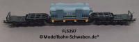 Fleischmann 5297 H0 Tiefladewagen mit Generator BBC Brown Boveri, DB, OVP