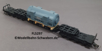 Fleischmann 5297 H0 Tiefladewagen mit Generator BBC Brown Boveri, DB, OVP