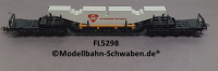 Fleischmann 5298 H0 Tiefladewagen mit DYWIDAG Montagebau, DB, OVP