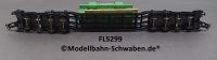 Fleischmann 5299 H0 Tiefladewagen mit Generator BBC Brown Boveri, DB, OVP