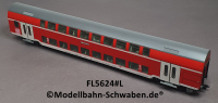 Fleischmann 5624 H0 Doppelstockwagen, 1./2.-Kl.Bel. DABz 756. BN 50 80 36-35 076-9, DB