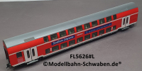 Fleischmann 5626 H0 Doppelstockwagen, 2.-Kl. FAZ, Bel. DBz 751. BN 50 80 26-35 229-6, DB