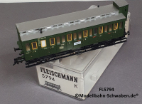 Fleischmann 5794 H0 Abteilwagen m. Bremserhaus 2.Kl., DB, OVP