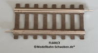 Fleischmann 600/2 Spur 0, Gleis Gerade Länge 110 mm