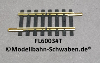 Fleischmann 6003 Modell-Trenngleis, beidseitig, gerade 55 mm