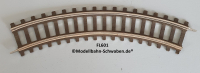 Fleischmann 601 Spur 0, Gleis Gebogen Länge 280 mm