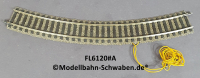 Fleischmann 6120#A Anschlussgleis gebogen R1 R356mm, 36°,
