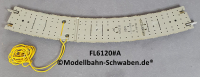 Fleischmann 6120#A Anschlussgleis gebogen R1 R356mm, 36°,
