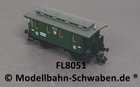 Fleischmann 8051 N Nebenbahn-Personenwagen, Ci Pr86, 3. Kl., BN 049 03, DRG