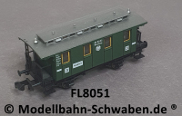 Fleischmann 8051 N Nebenbahn-Personenwagen, Ci Pr86, 3. Kl., BN 049 03, DRG