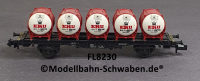 Fleischmann 8230 N Behältertragwagen EKU, Lbs 598, DB