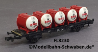 Fleischmann 8230 N Behältertragwagen EKU, Lbs 598, DB