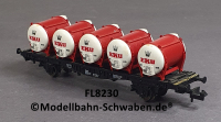 Fleischmann 8230 N Behältertragwagen EKU, Lbs 598, DB