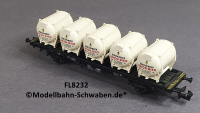 Fleischmann 8232 N Behältertragwagen Dortmunder Union, Lbs 598, DB