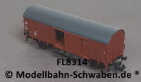 Fleischmann 8314 N Gedeckter Güterwagen Gl 11, Schiebetüren, BN 190 827, DB