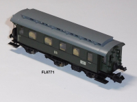 Fleischmann 8771 N Personenwagen, 3-achs., 2. Kl, B3ip, DR, OVP