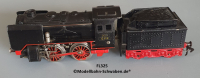 Fleischmann E325 Spur 0, Dampflok mit Schlepptender, Metall / Spritzlegierung