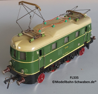 Fleischmann E335 Spur 0, E-Lok, Metall / Spritzlegierung,