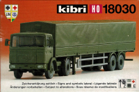 Kibri 18030 Bausatz 1:87 MAN Plansattelzug Bundeswehr, OVP