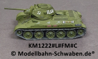 KoMo Minitank 1222 H0 Mittlerer Panzer T34/76, farblich modifiziert, Fertigmodell