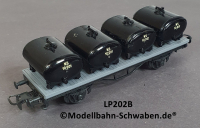 Liliput 202B H0 Behältertragwagen, 10 001, NS