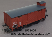 Liliput 21400 H0 Gedeckter Güterwagen m.Bremserhaus, BN 113214, DB, OVP