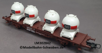Lima 302842 H0 Silo Behälter Tragwagen, DB, OVP