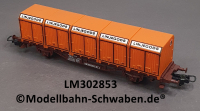 Lima 302853 H0 Güter-/Containerwagen Linjegods, NSB, OVP