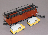 Lima 39745 H0 Autotransportwagen Laaes m. Post VW 2 x Fridolin, EDP, DB, OVP