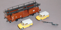 Lima 39745 H0 Autotransportwagen Laaes m. Post VW 2 x Fridolin, EDP, DB, OVP