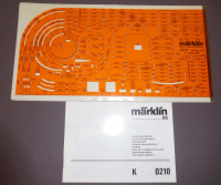 Märklin 0210 Gleisplanschablone K-Gleis M1:10, OVP