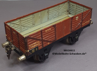 Märklin 16611 Spur 1, Offener Güterwagen, rotbraun, 200 mm