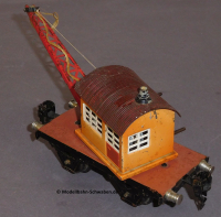 Märklin 1668 Spur 0, Blech Kranwagen m.Kranhaus, Bauzeit ca. 1947