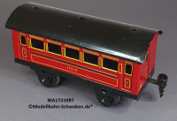 Märklin 17210 Spur 0, Blech Personenwagen 2. Kl., rot