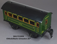 Märklin 17210 Spur 0, Blech Personenwagen 3. Kl., Grün