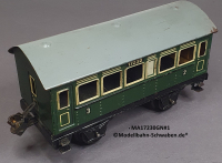 Märklin 17230 Spur 0, Blech Personenwagen 2./3. Kl., Grün, 145 mm
