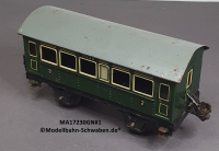 Märklin 17230 Spur 0, Blech Personenwagen 2./3. Kl., Grün, 145 mm