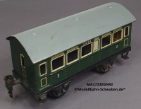Märklin 17230 Spur 0, Blech Personenwagen 2./3. Kl., Grün, 145 mm