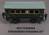 Märklin 17230 Spur 0, Blech Personenwagen 2./3. Kl., Grün, 145 mm