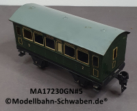 Märklin 17230 Spur 0, Blech Personenwagen 2./3. Kl., Grün, 145 mm
