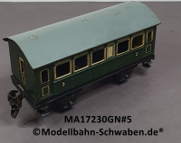 Märklin 17230 Spur 0, Blech Personenwagen 2./3. Kl., Grün, 145 mm