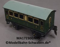 Märklin 17230 Spur 0, Blech Personenwagen 2./3. Kl., Grün, 145 mm