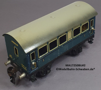 Märklin 17250 Spur 0, Blech Personenwagen 2./3. Kl., Blau, 165 mm
