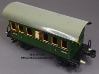 Märklin 17270 Spur 0, Blech Personenwagen 3. Kl., Donnerbüchse, grün
