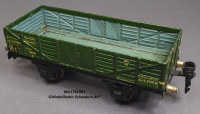 Märklin 17610 Spur 0, Blech Offener Güterwagen, grün, Länge 165 mm